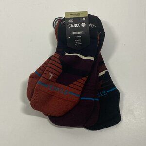 NWT Stance Freshtek Performance Cushion Sock -Tab Height - Medium - 3 Pack